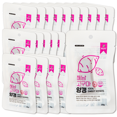 식스펫 국산 순수 자연재료 해남 양갱 30일 강아지 고양이 간식, 고구마, 20g, 20개