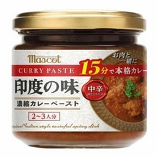 Mascot 일본 마스콧 커리 카레소스 중간매운맛 인도카레 농축 루 캠핑 요리, 1개, 180g