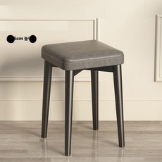 화장대 뽀글이 파우더룸 현관 패브릭 침실 양털 메이크업, 1개, 올블랙 다리 그 가죽 표면