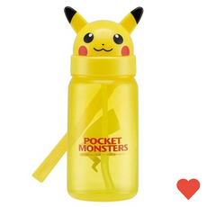 물병포켓 피카츄 페이스 빨대 물통 350ml, 1개, 1L, 상품 상세페이지 참조 (8567)