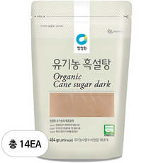[청정원] 유기농 설탕 흑설탕, 454g, 14개
