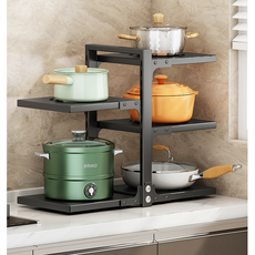 킵더데이 냄비정리 후라이팬 정리대 냄비 수납 정리대, 1세트, 화이트, 5단