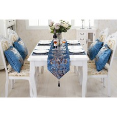 ANTS 高級皇家桌旗, 藍色, 32 x 210 厘米