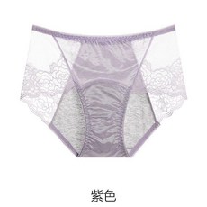 生理期內褲 女 純棉襠 防漏 安全 月經期專用, 紫色,3XL 70.0-77.5公斤, 紫色