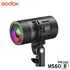 GODOX 고독스 MS60R / RGB 풀컬러 미니 조명 사진 유튜브 영상 제풀촬영 지속광 개인방송, 1개