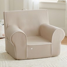 兒童單人沙發，可拆洗，寶寶學坐椅，閱讀角裝飾小沙發, 圖色（聯繫客服定製）