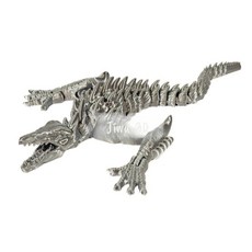 3D 프린터 움직이는 스켈레톤 드래곤 뼈 용 장난감 다관절 프린팅, 고급 금/은, 대형