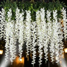 osshop 담쟁이 넝쿨 생화같은 인테리어 조화 천장 인테리어, 아이보리, 12개, 스카이넝쿨