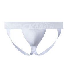 JOCKMAIL 남성용 클래식 솔리드 이중층 소재 U자형 볼록 음낭 포켓 언더웨어 로우 웨스트 패션