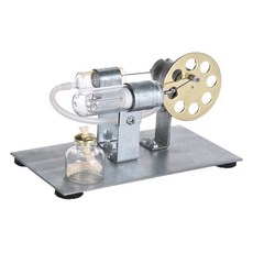 스털링 기관 엔진 모터 발전기 증기기관 바퀴 모형, 클래식 모델 발전없음 직접 설치 필요, 1개