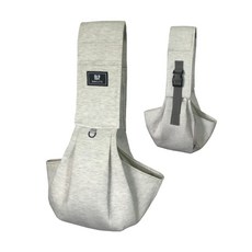 제이엠리빙 강아지 슬링백 띠 포대기 이동가방, 1개, 그레이