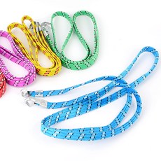 에버템즈 레인보우 고리형 탄성로프 오토바이짐받이끈 자전거짐받이고무줄 구루마고정끈 컬러고리줄바, 2.5M