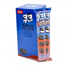 쿠크 초콜릿맛 미니 쿠키 82g 9개 1통 달콤한 어린이집 간식, 1개