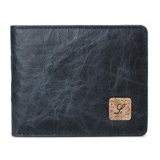 Lanyani RFID 지갑 바이폴드 심플 B-Kraft 종이 네이비 블루 스몰 미니멀리스트 187427