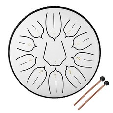 텅드럼 6인치 11톤 어린이 실로폰 악기 세트 타악기 드럼 칼림바, Silver Tongue Drum, 1개