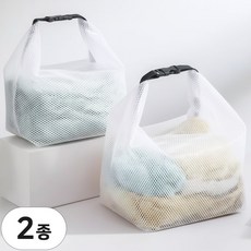 방수 비치백 수영복 파우치 여성 수영가방 2개, 모던화이트