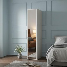 400 전신경 틈새양복장 틈새장 침실가구 거울장 전신거울 현관가구 옷장, 그레이