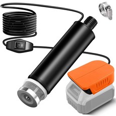 20V 배터리와 호환되는 이송 펌프 침전물 필터가 있는 500GPH 휴대용 물 수영장 정원 연못 깊은 우물 배수 도구 전용, for Dewalt 20V Battery