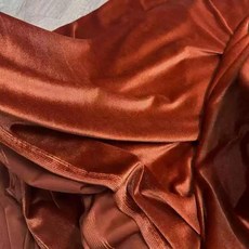 빈티지 녹색 벨벳 커튼 원단 드레스 배경 웨딩 파티 장식 천으로 드래프 수제 재료, 21. Rust, 1개