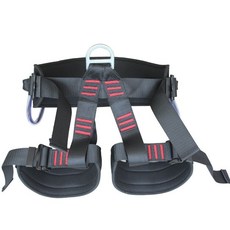 下殺價 半身安全帶 戶外登山攀巖安全帶 速降坐式 高空救援探洞保護爬樹防墜, B款/單個鋼環（有后方連接點）, 1個