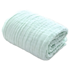 六層紗寶寶浴巾, 青草綠, 1個