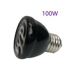 陶瓷加熱燈泡 爬蟲保溫燈 無光加熱器 寵物加溫燈, 100W, 1個