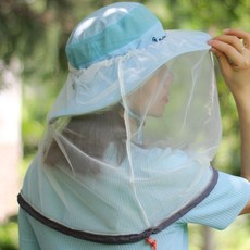 얼굴 방충 모자 모기장 방충망 망사 얼굴망 낚시 레쟈용 벌초망 양봉, 그레이