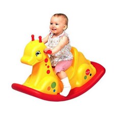 알록달록 기린 아기흔들목마 어린이집 거실 영유아 키즈 실내놀이기구, 1개