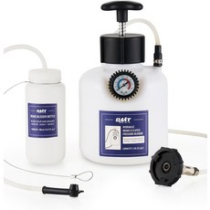 오리온 모터 테크 압력 배리어 2.5리터 브레이크 세트 49.5mm 어댑터 포함 2.6쿼트 수동 전동 500밀리리터 병 GM 모델 쉐보레 크라이슬러 호환, 오리온 모터 테크 압력 블리더 49.5mm 어댑터가 장, 1개