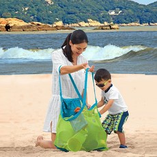 접이식 대형 매쉬백 45cm 여행용 물빠짐 그물 보스턴백 메쉬 가방