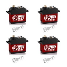 DSpower-방수 20KG 디지털 서보 도 메탈 기어 1/8 RC 자동차용 TRX4 Scx10 Arrma 104001 슬래시 Maxx, 19 4x30KG 180 Degree R, 1개