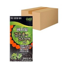 베지밀 검은콩과 검은참깨 두유, 190ml, 48개