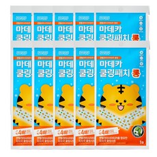 동국제약 마데카 쿨링패치 롱 1매 해열패치 열패치 쿨링패치 열냉각시트 아이스패치 쿨링효과 하이드로겔시트, 10개