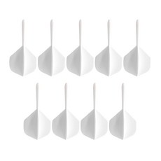 2BA 실에 대한 9pcs 다트 샤프트 및 비행 콤보 세트 다트 배럴 통합 다트 샤프트 및 비행 다트 및 비행, 하얀색, 1개