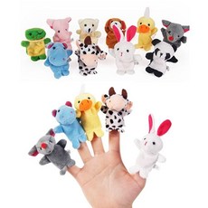 구연동화 동물 손가락 인형 10종 1세트 204989 all+683Cc