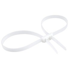 VAMRONE Flex Cuffs Heavy Duty Zip Tie Handcuffs Restraint Disposable Police Nylon Double Cuffs wi, 화이트