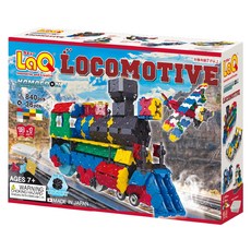 LaQ 機關車積木 (840pcs + 36pcs) 日本製造立體3D拼接積木/益智玩具/台灣獨家代理, 多色, 1個