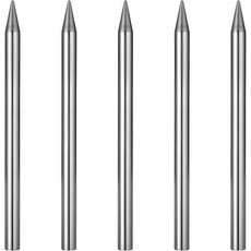 5Pcs 스테인리스 스틸 FID 550 파라코드 바늘 레이스 도구 가죽 직조 스티칭 야외 스무딩 78mm 실버