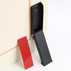 홈프로 무타공 현관문 도어 스토퍼 말발굽 부착형, 1개, 블랙