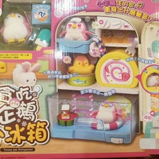 MI MI World 貪吃企鵝小冰箱 附贈企鵝公仔與配件