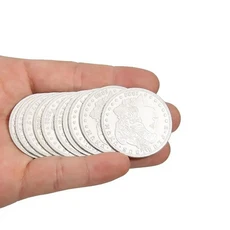 초박형 파밍 동전 마술 트릭 하프 달러 버전 등장 및 사라지는 동전 Magia 액세서리 기믹 소품 10 개, 한개옵션0
