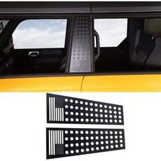 브롱코 B 필러 포스트 패널 커버 미국 국기 후면 도어 창문 데칼 트림 포드 액세서리 4도어 2021-2025 스포츠용 아님