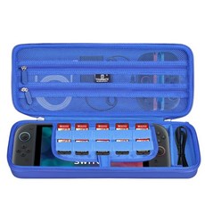 Tourmate Hard Storage Case for Switch 2 2025 Travel Case for Pouch Holds Cartridges Protective Har, 블루