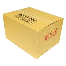 紙箱大地 A02 瓦楞紙箱, 牛皮色, 1個