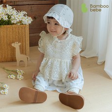 [밤부베베] 요루거즈 플로라 프릴 빕_러블리 레이스