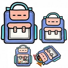 지퍼형 포장 가방 소형 보라색 다용도 간식 책 소품 만들기, 1개