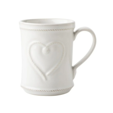 줄리스카 베리&뜨레드 컵풀 오브 커리지 머그&러브머그 (JULISKA: Berry & Thread Whitewash Cupfull of Courage Mug)&(Love Mug), 러브머그(Love Mug), 1개