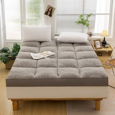 포근하고 따뜻한 겨울 반반 양털 푹신폭신 자가발열 매트리스