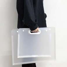 파일케이스 서류 도면 포스터 보관 수납 화일케이스 손잡이형, A4 그레이, 1개