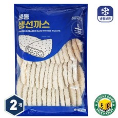 해물총각 생선까스 50개, 2.5kg, 2개